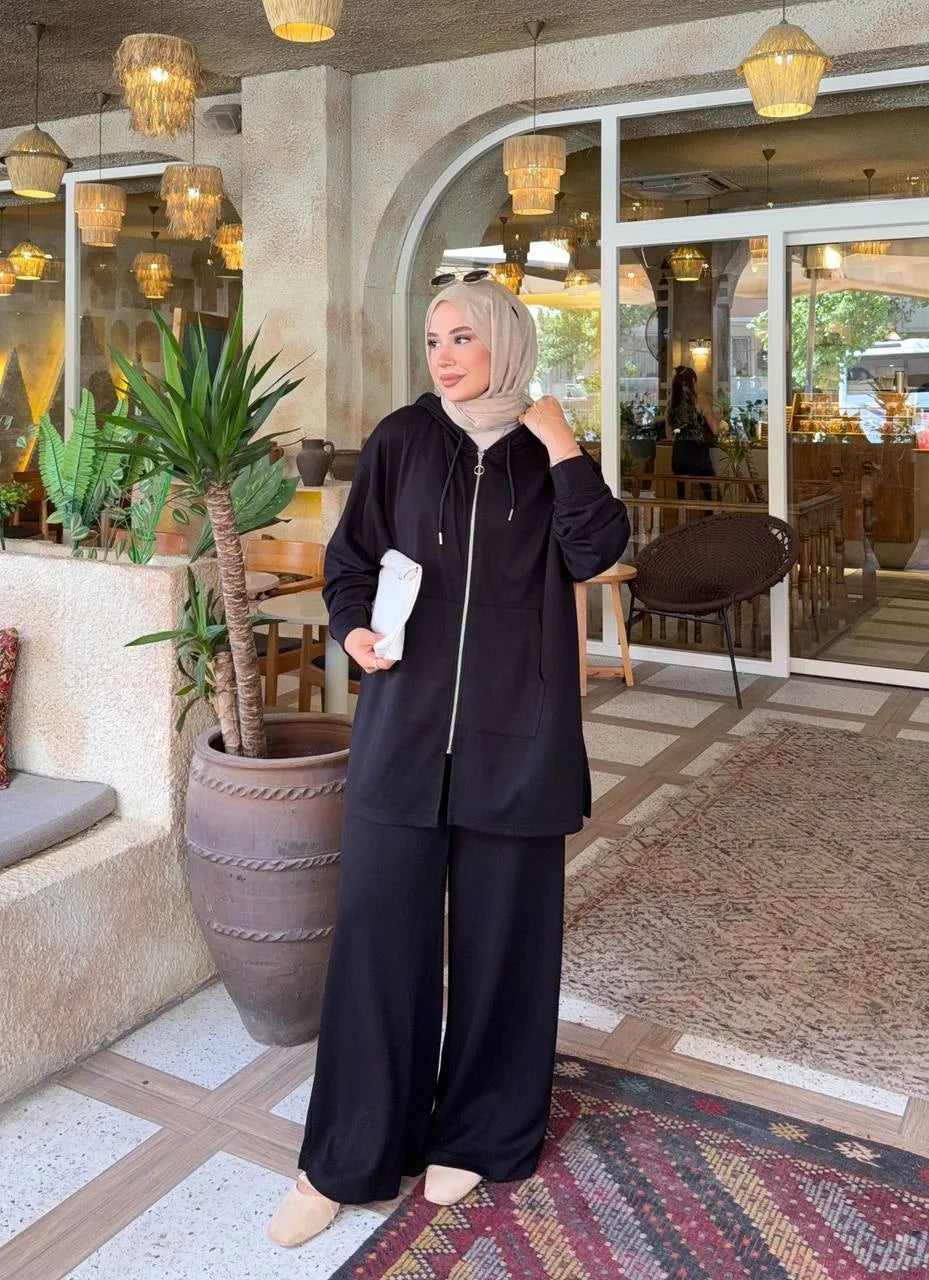 تراك سحاب كبوس - أسود