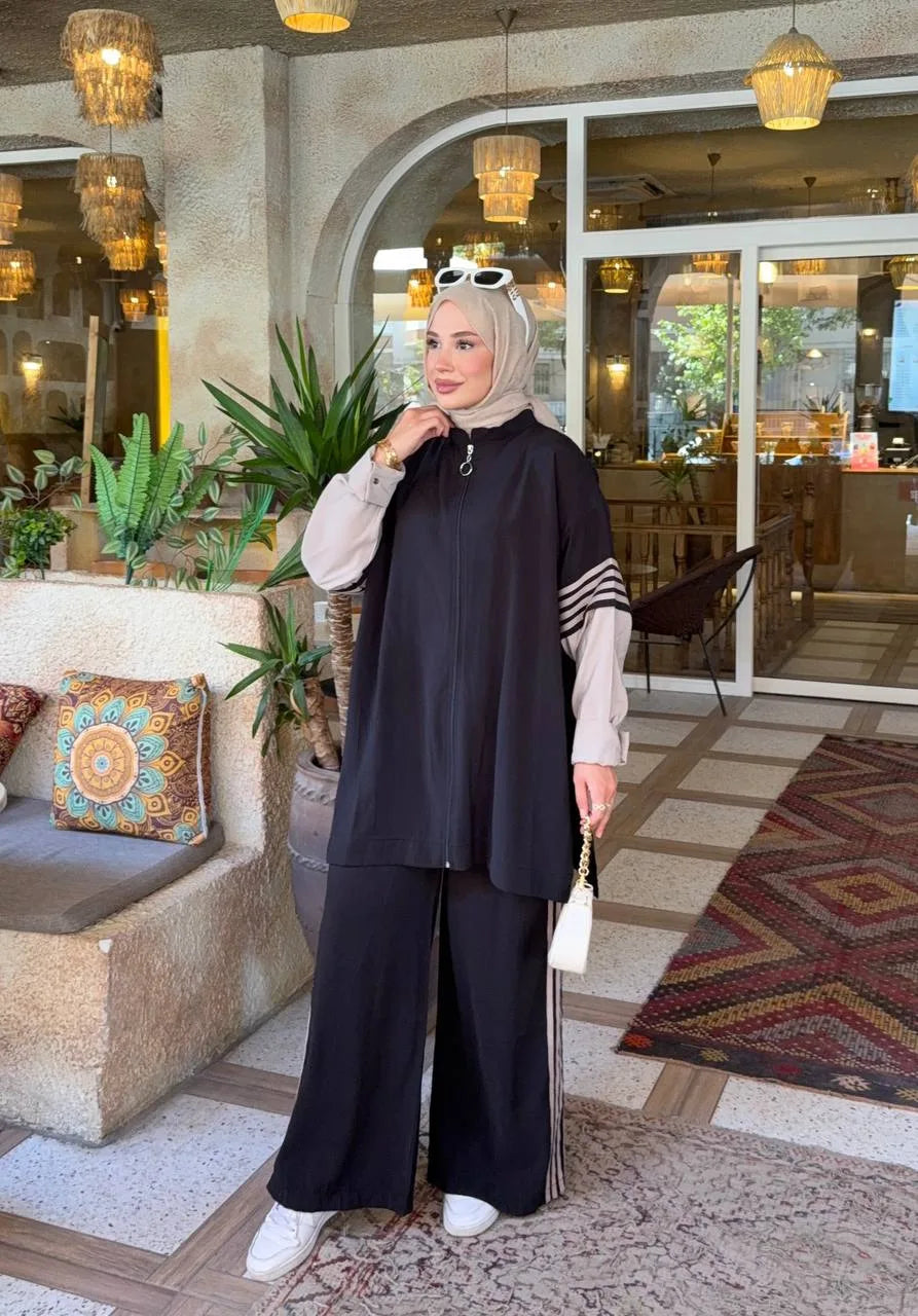 سوت خطوط جانبية - أسود